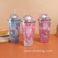 Unicorn Summer Ice Cup with lid and straw
